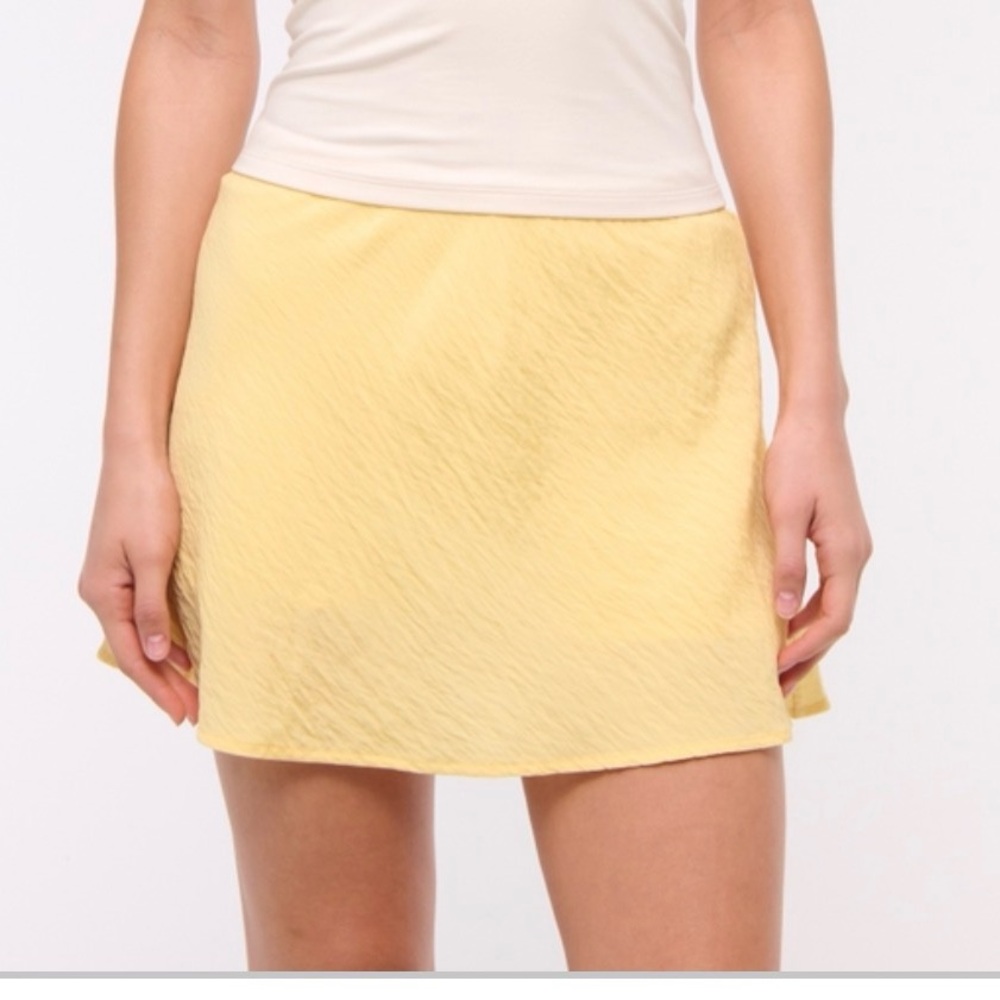 Abercrombie & Fitch Yellow Mini Skirt
